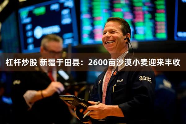 杠杆炒股 新疆于田县：2600亩沙漠小麦迎来丰收